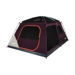 Coleman Skylodge™ 12-Person Camping Tent, Blackberry 16 Coleman Skylodge™ 12-Person Camping Tent, Blackberry -Camp To Explore Shop 12P CbnCnvntnlIntrnlScrnRm BB 1 FrontAngleRight FlyOff WindowsUp