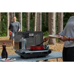 Coleman Deluxe Tabletop Propane 2-in-1 Grill/Stove, 2-Burner -Camp To Explore Shop 2000020925176 FINAL