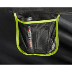 Coleman 6-Person Dark Room Sundome Tent -Camp To Explore Shop 2000032254 coleman dark room tent 6p interior pocket with props green turquoise detail 15B15D