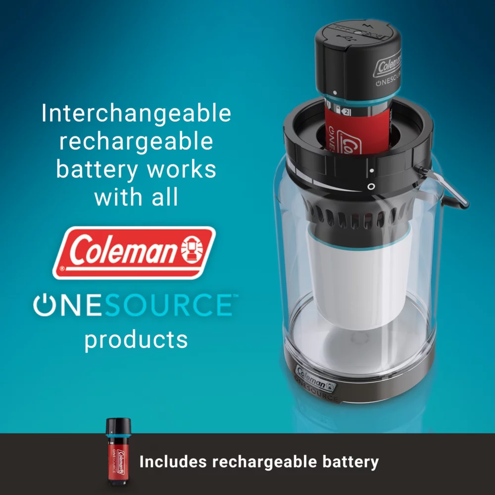 Coleman OneSource™ 600 Lumens LED Lantern & Rechargeable Lithium-Ion Battery 4 Coleman OneSource™ 600 Lumens LED Lantern & Rechargeable Lithium-Ion Battery - Image 2