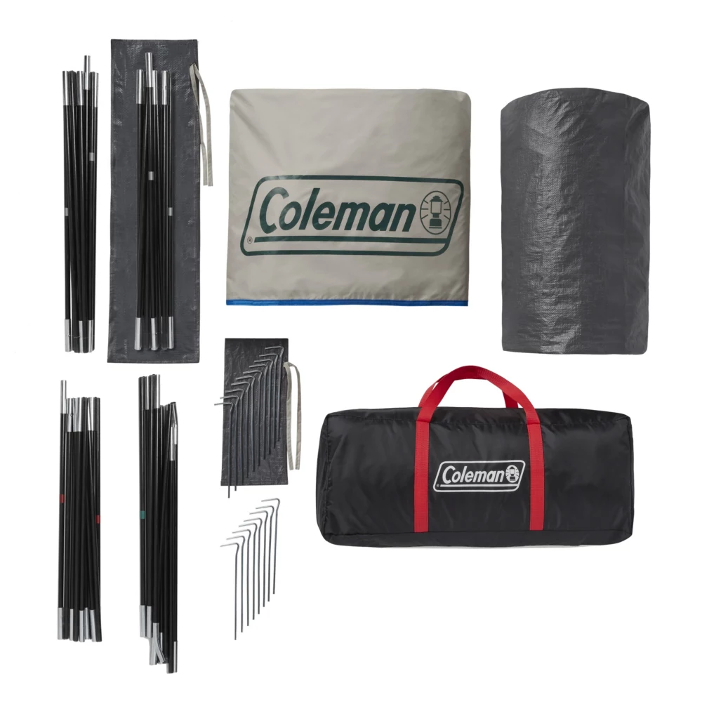 Coleman 4-Person Cabin Tent With Screened Porch, Evergreen 11 Coleman 4-Person Cabin Tent With Screened Porch, Evergreen - Image 9