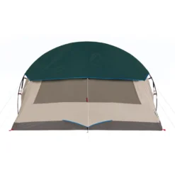 Coleman 4-Person Cabin Tent With Enclosed Weatherproof Screened Porch, Evergreen 17 Coleman 4-Person Cabin Tent With Enclosed Weatherproof Screened Porch, Evergreen -Camp To Explore Shop 2000035608 Coleman 2020 US FlyOn StraightOn Back WindowClosed RET 1