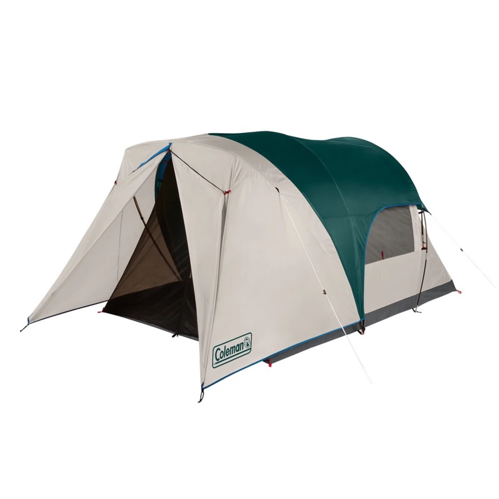 Coleman 4-Person Cabin Tent With Enclosed Weatherproof Screened Porch, Evergreen 3 Coleman 4-Person Cabin Tent With Enclosed Weatherproof Screened Porch, Evergreen