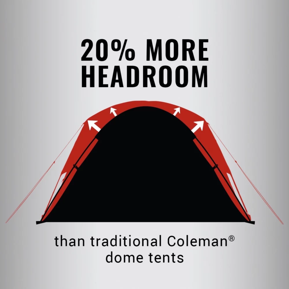 Coleman 6-Person Dark Room™ Skydome™ Camping Tent 6 Coleman 6-Person Dark Room™ Skydome™ Camping Tent - Image 4