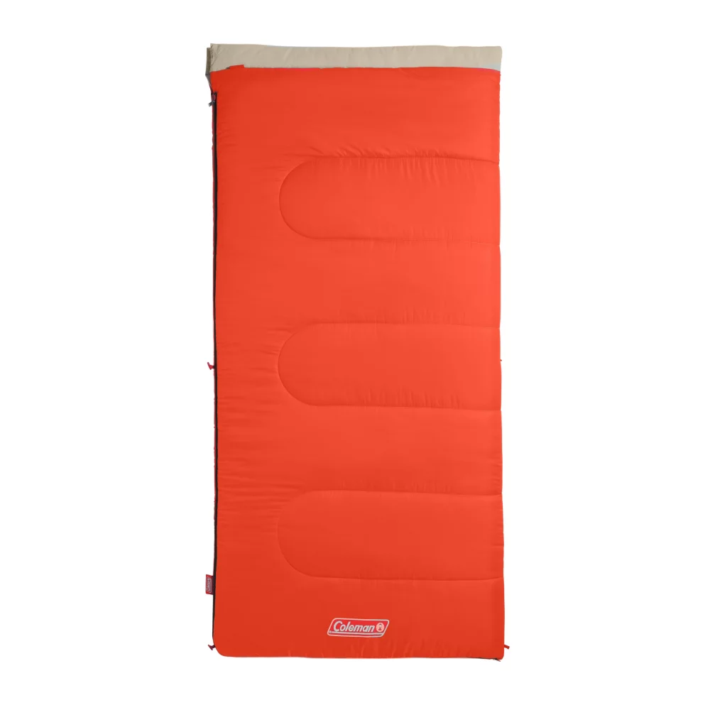 Coleman Oak Point™ 30 Big And Tall Sleeping Bag, Orange 4 Coleman Oak Point™ 30 Big And Tall Sleeping Bag, Orange - Image 2