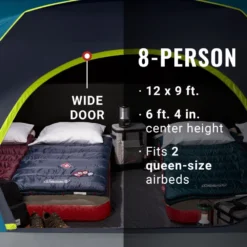 Coleman 8-Person Dark Room™ Skydome™ Camping Tent -Camp To Explore Shop 2000035973 GSM ATF 6