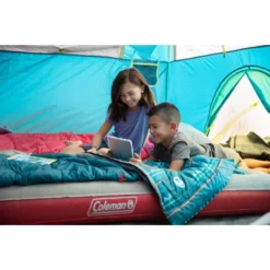 Coleman Kids 50°F Cool-Weather Sleeping Bag, Teal -Camp To Explore Shop 2018 Montana 106 Lifestyle