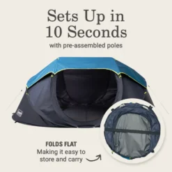 Coleman 4-Person Camp Burst™ Pop-Up Tent With Dark Room™ Technology -Camp To Explore Shop 2155649 ATF2