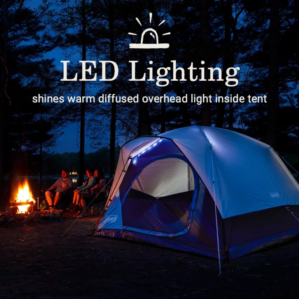 Coleman Skydome™ 4-Person Camping Tent With LED Lighting 7 Coleman Skydome™ 4-Person Camping Tent With LED Lighting - Image 5