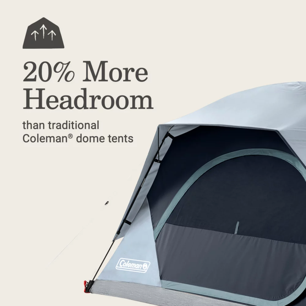 Coleman Skydome™ 4-Person Camping Tent With LED Lighting 6 Coleman Skydome™ 4-Person Camping Tent With LED Lighting - Image 4