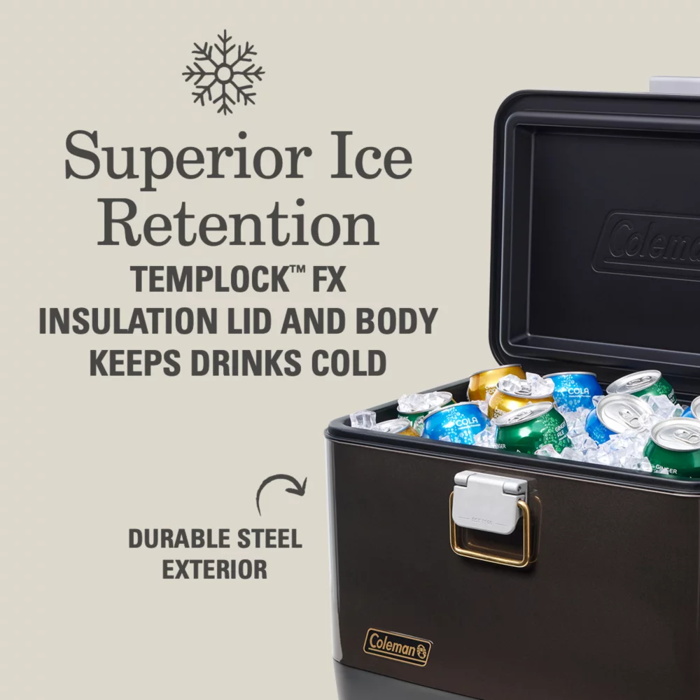 Coleman 1900 Collection™ 20-Quart Steel Belted® Cooler 5 Coleman 1900 Collection™ 20-Quart Steel Belted® Cooler - Image 3