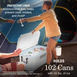 Coleman Atlas Series 120-Quart Marine Cooler -Camp To Explore Shop 2156051 ATF5 1