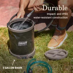 Coleman OneSource Rechargeable Built-In Pump Camp Shower Sprayer -Camp To Explore Shop 2156373 ATF3