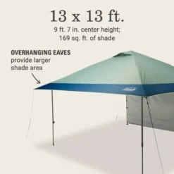Coleman OASIS™ 13 X 13 Canopy With Sun Wall -Camp To Explore Shop 2156428 OasisLite13x13CanopySunWallMoss ATF6