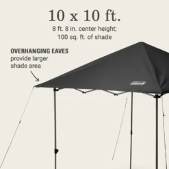 Coleman OASIS™ Lite 10 X 10 Canopy -Camp To Explore Shop 2156429 OasisLite10x10CanopyBlack ATF5