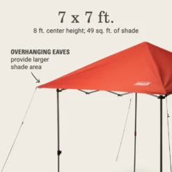 Coleman OASIS™ Lite 7 X 7 Canopy -Camp To Explore Shop 2157497 OasisLite7x7CanopyRed ATF5