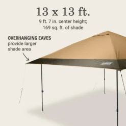Coleman OASIS™ 13 X 13 Canopy 14 Coleman OASIS™ 13 X 13 Canopy -Camp To Explore Shop 2157498 Oasis13x13CanopyLightOak ATF6