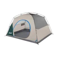 Coleman Skydome™ 6-Person Camping Tent With Full-Fly Vestibule, Evergreen 17 Coleman Skydome™ 6-Person Camping Tent With Full-Fly Vestibule, Evergreen -Camp To Explore Shop 6P DmVstblFllFly Evrgrn 3 FrontAngle FlyOff DoorOpen