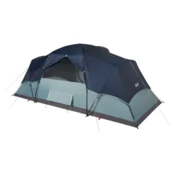 Coleman Skydome™ 8-Person Camping Tent XL, Blue Nights 17 Coleman Skydome™ 8-Person Camping Tent XL, Blue Nights -Camp To Explore Shop 8P20MODIFIED20DOME Blue20Nights 4 Back Angle Fly20On Back20Window20open 064