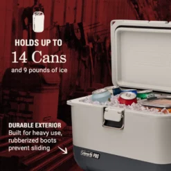 Coleman® Pro 17-Quart Hard Cooler 12 Coleman® Pro 17-Quart Hard Cooler -Camp To Explore Shop ColemanPro 17QT HardCooler ATF4