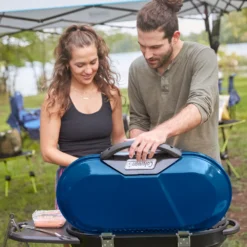 Coleman RoadTrip® X-Cursion 2 Burner Propane Gas Portable Grill -Camp To Explore Shop Coleman 2000037242 X CursionGrill Blue ATF8