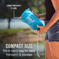 Coleman Skyshade™ Small Compact Beach Shade, Caribbean Sea -Camp To Explore Shop Coleman 2000037508 Skyshade CaribbeanSea ATF2