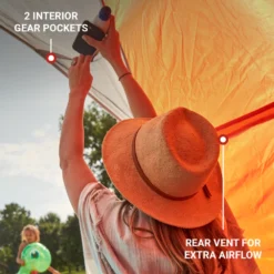 Coleman Skyshade™ Large Compact Beach Shade, Tiger Lily 14 Coleman Skyshade™ Large Compact Beach Shade, Tiger Lily -Camp To Explore Shop Coleman 2000037510 Skyshade TigerLily Large ATF6