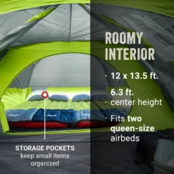 Coleman Skydome™ 8-Person Camping Tent With Screen Room, Rock Grey 15 Coleman Skydome™ 8-Person Camping Tent With Screen Room, Rock Grey -Camp To Explore Shop Coleman 2000037524 Skydome ScreenRoom 8P ATF6