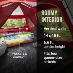 Coleman Skylodge™ 10-Person Instant Camping Tent, Blackberry 15 Coleman Skylodge™ 10-Person Instant Camping Tent, Blackberry -Camp To Explore Shop Coleman 2000037543 Skylodge Instant 10P Blackberry ATF5