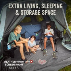 Coleman Skylodge™ 10-Person Instant Camping Tent With Screen Room, Blue Nights 12 Coleman Skylodge™ 10-Person Instant Camping Tent With Screen Room, Blue Nights -Camp To Explore Shop Coleman 2000037545 Skylodge Instant ScreenRoom 10P ATF3