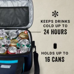 Coleman XPAND™ 16-Can Soft Cooler -Camp To Explore Shop Coleman 2000037611 XPAND SoftCooler 16Can BlueNights ATF5
