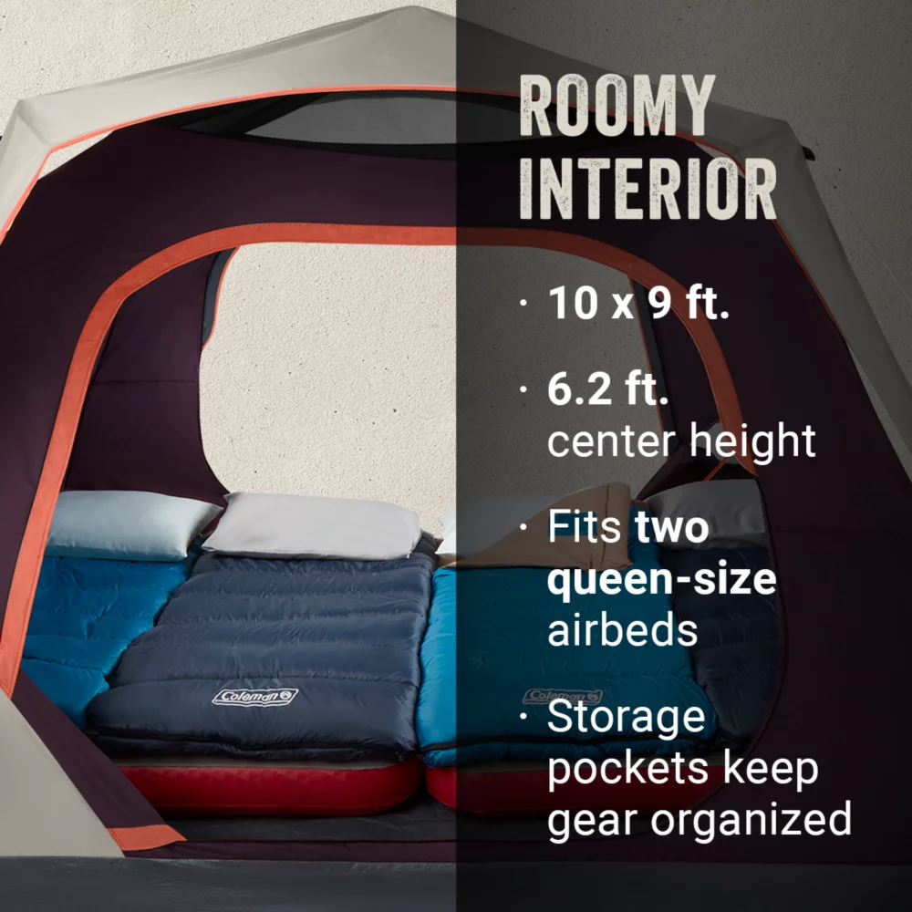 Coleman Skylodge™ 6-Person Instant Camping Tent, Blackberry 7 Coleman Skylodge™ 6-Person Instant Camping Tent, Blackberry - Image 5