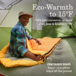 Coleman Arch Bay™ 15°F Big & Tall Sleeping Bag -Camp To Explore Shop Coleman ArchBay SleepingBags 15F Daffodil BT ATF3
