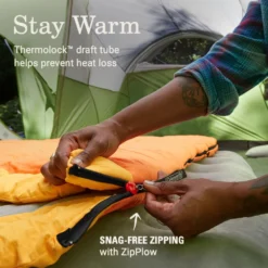 Coleman Arch Bay™ 15°F Big & Tall Sleeping Bag -Camp To Explore Shop Coleman ArchBay SleepingBags 15F Daffodil BT ATF4