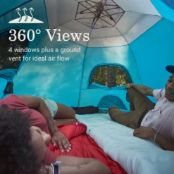 Coleman® Camp Burst™ 4-Person Camping Tent -Camp To Explore Shop Coleman CampBurstTents 4P ScubaBlue ATF4