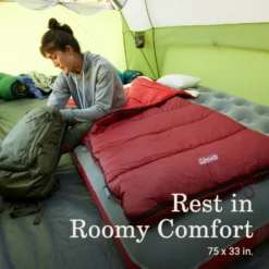 Coleman Flatlands™ 30°F Sleeping Bag 12 Coleman Flatlands™ 30°F Sleeping Bag -Camp To Explore Shop Coleman Flatlands SleepingBags 30F Mahogany ATF5