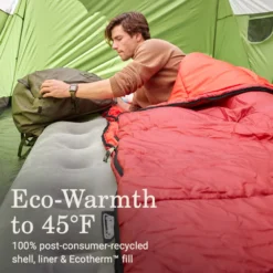 Coleman Flatlands™ 45°F Big & Tall Sleeping Bag -Camp To Explore Shop Coleman Flatlands SleepingBags 45F Red BT ATF3