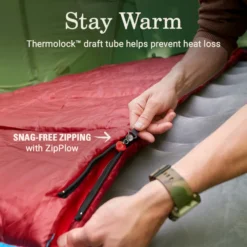 Coleman Flatlands™ 45°F Big & Tall Sleeping Bag -Camp To Explore Shop Coleman Flatlands SleepingBags 45F Red BT ATF4