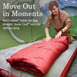 Coleman Flatlands™ 45°F Big & Tall Sleeping Bag -Camp To Explore Shop Coleman Flatlands SleepingBags 45F Red BT ATF5